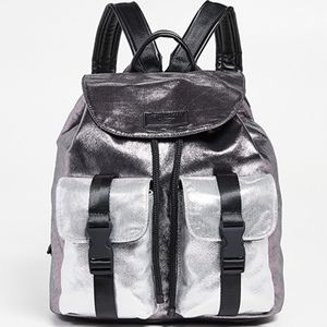 NWT, Kendall + Kylie Metallic Lex Foiled Backpack